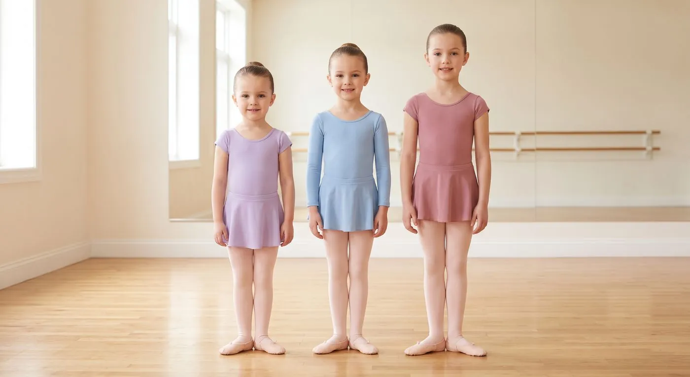Dress code example for Preschool Ballet, Ballet 1