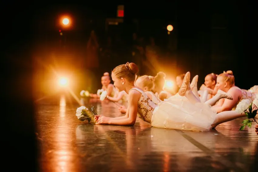 Sanctuary dancers on stage at recital
