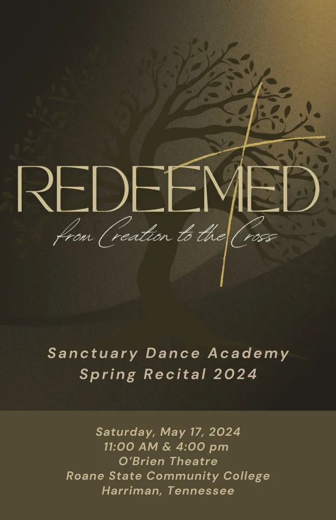 Redeemed 2025 recital program cover