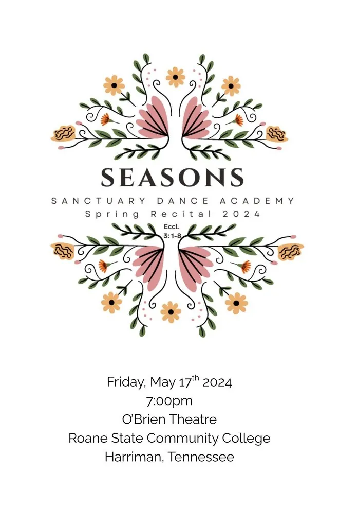 Seasons 2024 recital program cover