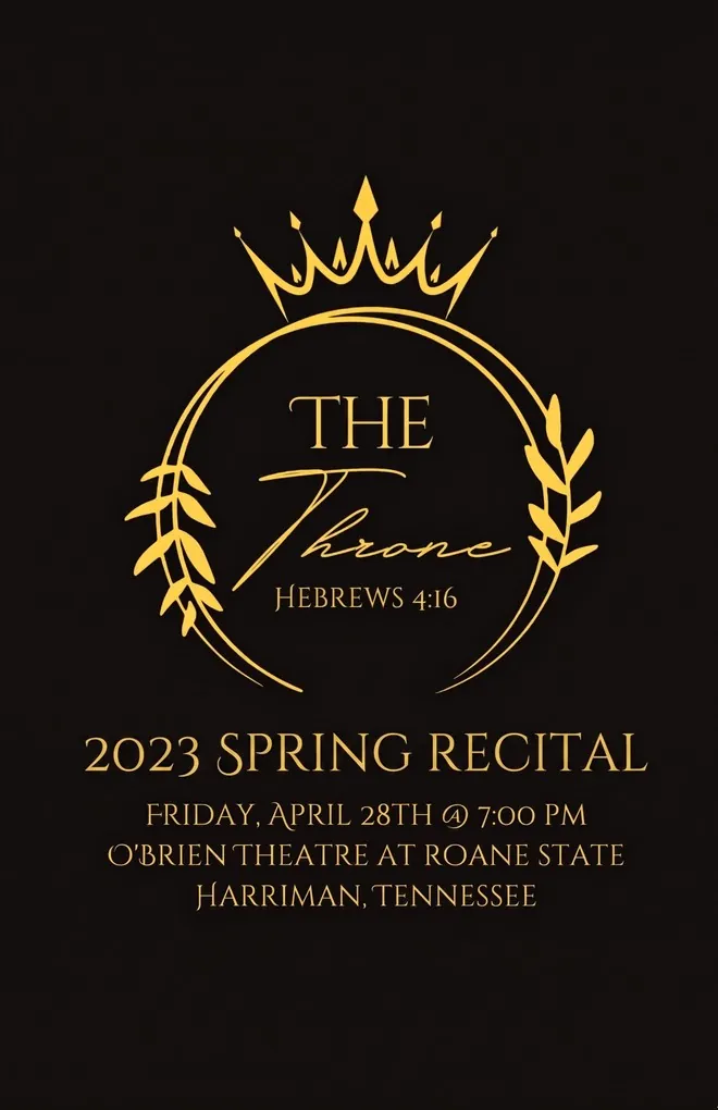 The Throne 2023 recital program cover